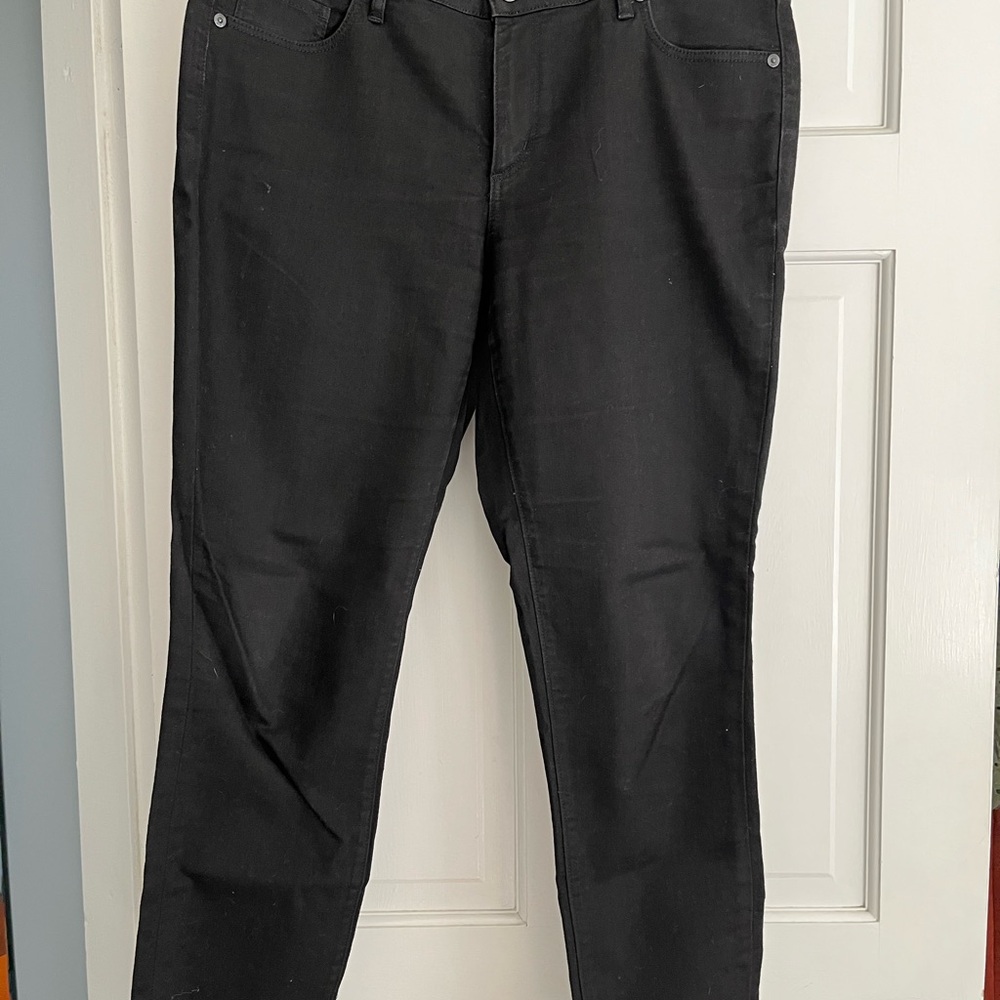 LOFT Black Straight Leg Jeans for Women